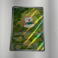 Mega Evolution: Perfect Order Rowlet 90/88 Illustration Rare Pokemon Card - NM - Image 1