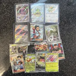 Paldean Fates Lot Mis Magius 212 + Shiny Cards Pidegeotto Clodsire 219 Jumpluff - Image 1