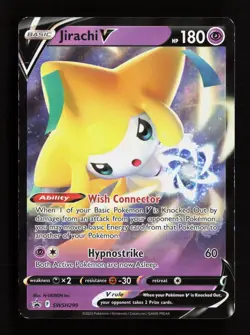 Jirachi V - 299 Promo SWSH: Sword & Shield Promo Cards SWSH299 NM - Image 1