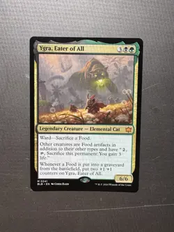 Magic: The Gathering Ygra, Eater of All Bloomburrow Mythic Cat Elemental 6/6 M0… - Image 1