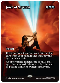 Force of Negation - Borderless Avatar MTG - Image 1