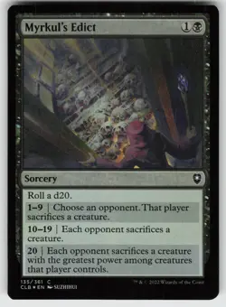 Myrkul's Edict Foil C Commander Legends: Battle for Baldur's Gate 135 MTG - Image 1