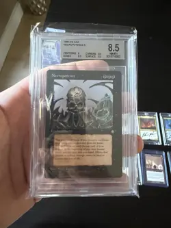 Necropotence Ice Age MTG ice age magic the gathering Beckett grade 8.5 Legacy - Image 1