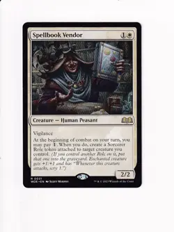 2023 MTG MAGIC THE GATHERING WILDS OF ELDRAINE SPELLBOOK VENDOR - Image 1