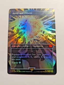 Aettir and Priwen Borderless 350 Foil NM MTG Final Fantasy - Image 1
