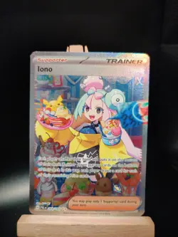 Iono 269/193 Special Illustration Rare Pokemon TCG Paldea Evolved Holo - Image 1
