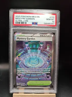 PSA 10 Mystery Garden 172/132 Mega Evolution Holo Pokemon TCG Ultra Rare Card - Image 1