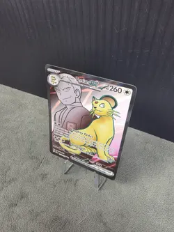 Team Rockets Persian EX 219/182 Destined Rivals Full Art Ultra Rare Pokemon TCG - Image 3