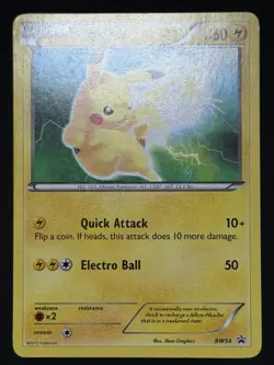 Pokemon TCG Pikachu 2012 Black & White BW54 Regular Promo LP - Image 2
