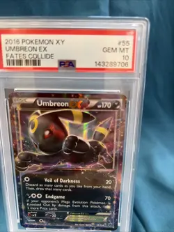 2016 Pokemon XY Fates Collide Umbreon EX #55 PSA 10 GEM MINT - Image 3