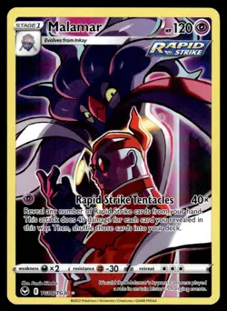 2022 Sword & Shield Series - Silver Tempest - Trainer Gallery Malamar Rare #TG6 - Image 1