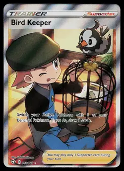 Pokemon Card - Bird Keeper Shining Fates 066/072 Ultra Rare - Image 1