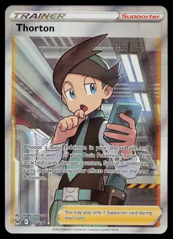 Pokemon Card - Thorton Lost Origin 195/196 Ultra Rare - Image 1