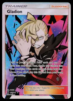 Pokemon Card - Gladion Crimson Invasion 109/111 Rare Ultra 2017 - Image 1