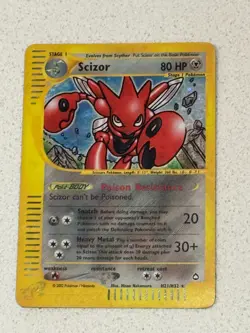 Scizor H21/H32 Aquapolis Holo Ultra Rare Pokemon TCG Nintendo e-reader MP - Image 1