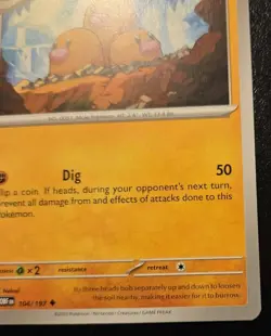 Dugtrio 104/197 Uncommon Scarlet & Violet: Obsidian Flames Pokemon TCG - Image 5