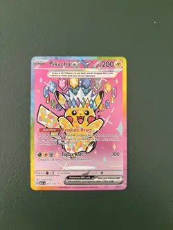 Pokemon Pikachu ex 277/217 SIR Special Illustration Rare Ascended Heroes NOWHITE - Image 1