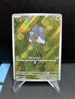 NYMBLE Pokemon Phantasmal Flames PFL 096/094 Illustration Rare Full Art Holo - Image 1
