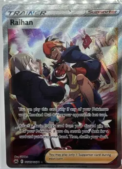 Raihan - GG65/GG70 Crown Zenith Pokemon- Full Art Ultra Rare Holo Trainer NM - Image 1