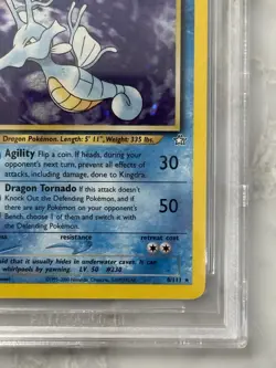 2000 Pokemon Kingdra Holo Neo Genesis Unlimited #8 BGS 9 Mint Rare Vintage - Image 5