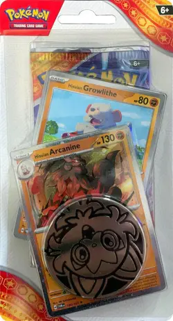Pokemon Surging Sparks Single Pack Blister [Hisuian Arcanine] - SV08 - Image 1