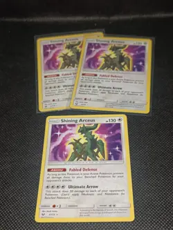Shining Arceus 57/73 Shining Shining Legends Pokemon NM - Image 1