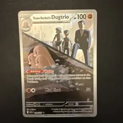 Team Rockets Dugtrio 239/217 - Pokemon TCG - Ascended Heros Illustration Rare - Image 1
