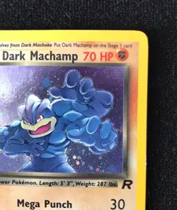 Pokemon TCG Dark Machamp Rare Holo 10/82 Team Rocket LP/NM Condition WOTC 2000 - Image 4