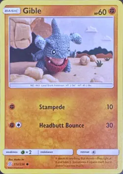 Gible 112/236 Common Unified Minds Pokemon Near Mint - Image 1