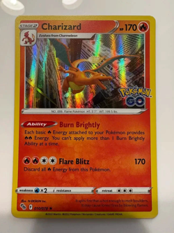 Charizard 010/078 Holo Rare Pokemon GO Pokemon Near Mint NM - Image 2