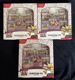 Pokemon Scarlet & Violet 151 Alakazam ex Collection Box Lot (3) - Image 1