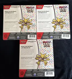 Pokemon Scarlet & Violet 151 Alakazam ex Collection Box Lot (3) - Image 2