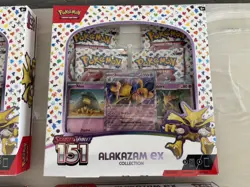 4 Pokemon Alakazam EX TCG Scarlet and Violet 151 Collection Box - Image 4
