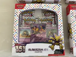 4 Pokemon Alakazam EX TCG Scarlet and Violet 151 Collection Box - Image 5