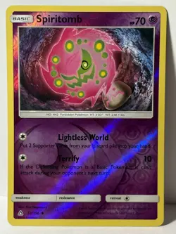 Spiritomb Reverse Holo 53/156 SM - Ultra Prism NM Pokemon Fast Ship - Image 1