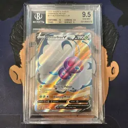 💎BGS 9.5 GEM MINT 2020 Pokemon Darkness Ablaze BUTTERFREE V #177 PSA 10 Ready - Image 2