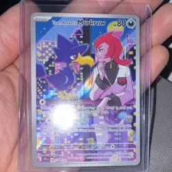 Pokemon Team Rocket's Murkrow 200/182 Sv10: Destined Rivals Full Art Holo Rare - Image 1