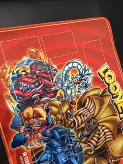 Yu-Gi-Oh Playmat - Looney Tunes - Zoned - Dark Magician , Slider, Ra, Blue Eyes - Image 3