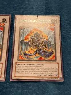 YuGiOh! CSOC-EN040 Unlimited - Iron Chain Dragon (Rare - MP) - Pair - Image 2