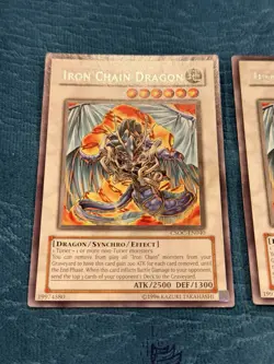 YuGiOh! CSOC-EN040 Unlimited - Iron Chain Dragon (Rare - MP) - Pair - Image 3