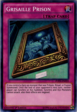 Yugioh Grisaille Prison FUEN-EN059 Super Rare 1st Ed NM - Image 1