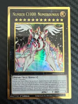 Yugioh Number C1000: Numerounius MGED-EN031 Premium Gold Rare 1st Edition NM - Image 1