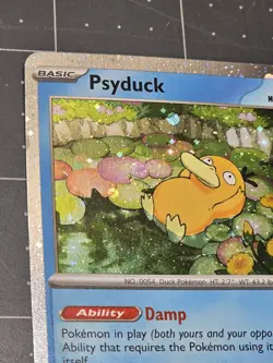 Psyduck Cosmos Holo SWIRL! Mega Evolution Black Star Promo 007 Pokemon TCG - Image 4