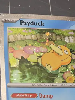 Psyduck Cosmos Holo SWIRL! Mega Evolution Black Star Promo 007 Pokemon TCG - Image 5