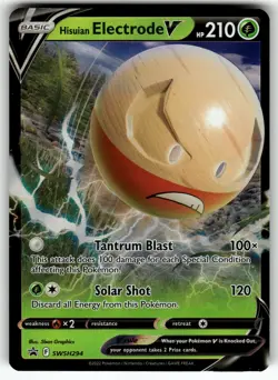 Hisuian Electrode V SWSH294 SWSH: Sword & Shield Promo Cards NM Pokemon Card - Image 1