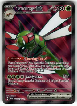 Yanmega ex 206/182 SV10: Destined Rivals NM Pokemon Card TCG - Image 1
