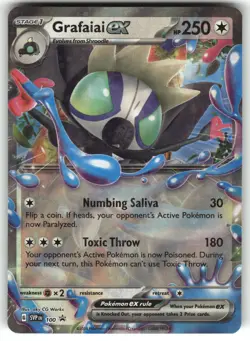 Grafaiai ex 100 SV: Scarlet & Violet Promo Cards NM Pokemon Card TCG - Image 1