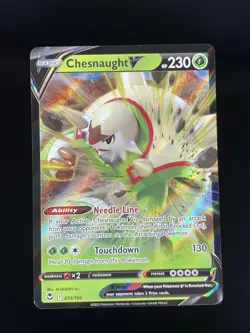 Chesnaught V 015/195 - Pokemon Silver Tempest - Near Mint Holo Ultra Rare - Image 1