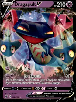 Dragapult V 092/192 Ultra Rare - Pokemon SWSH02: Rebel Clash - LP - Image 1