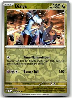Dialga 135/191 Rare Surging Sparks Pokemon Reverse Holo Lightly Played - Image 1